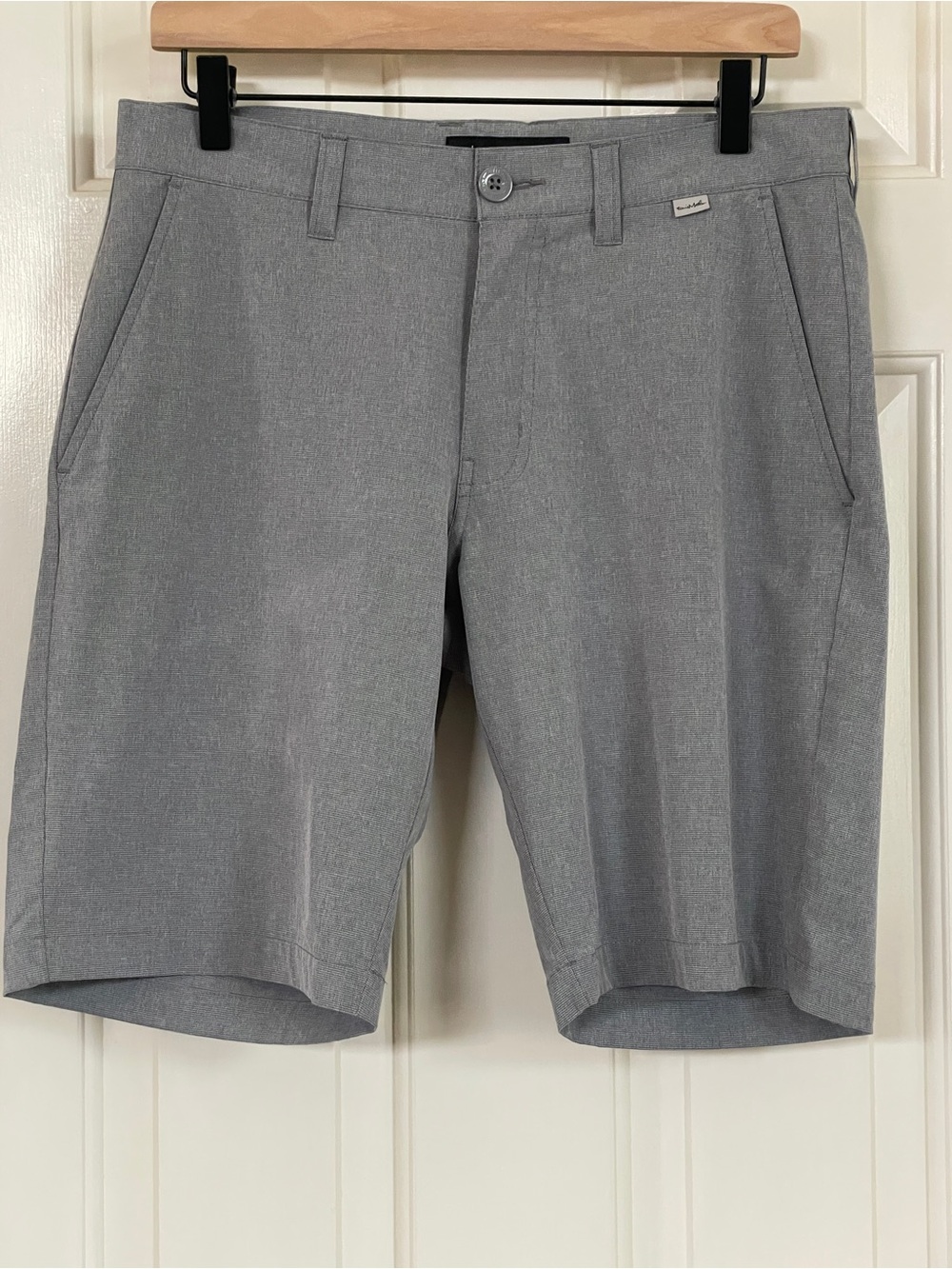 TravisMathew Beck Golf Shorts Mens 30 Gray Heather Stretch 1MM208